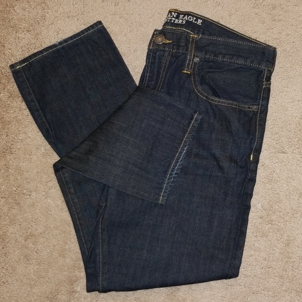 American Eagle Dark Blue Jeans Men Size 34×30 Slim
